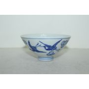 외사기 청화백자 학문 자완