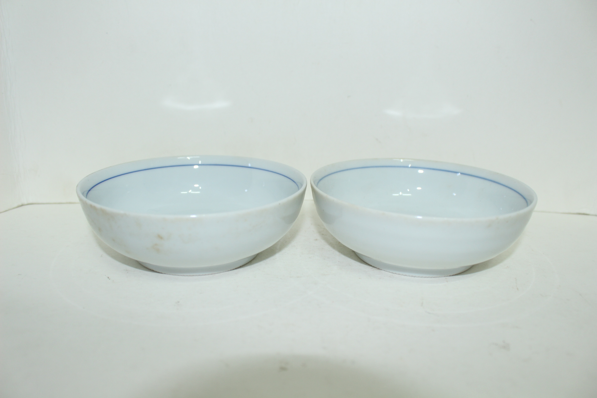 이마리 청화백자 오이문 완 2점