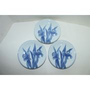 이마리 청화백자 난초화문 완 3점