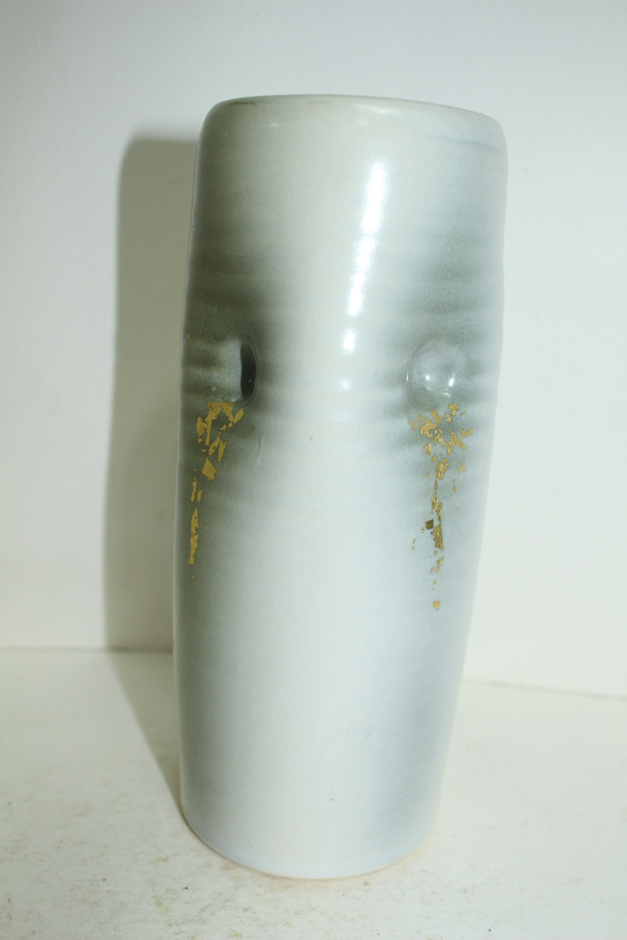 교토 청수요 청자금채쭈그리 화병