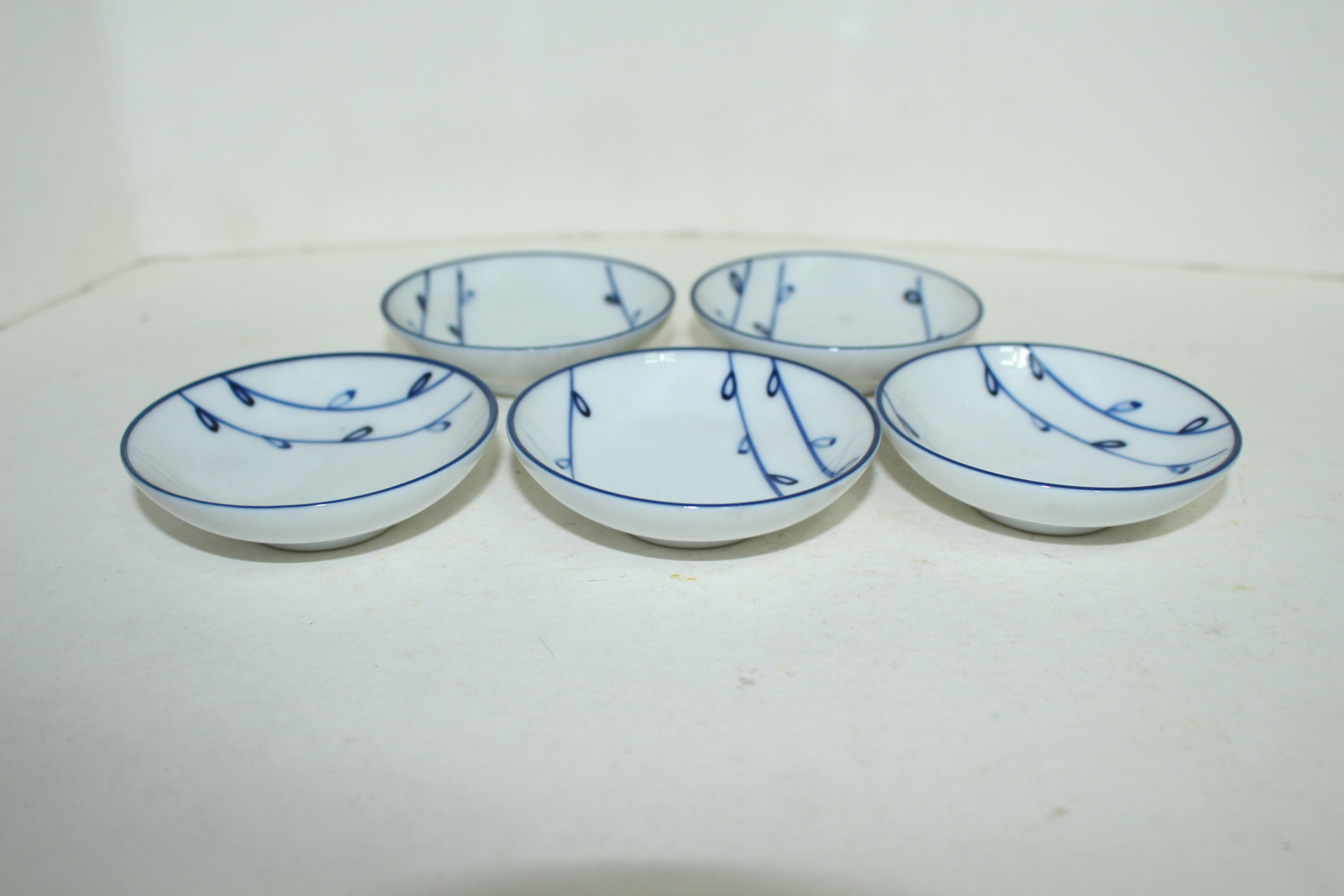 이마리 청화백자 화문 소완 5점