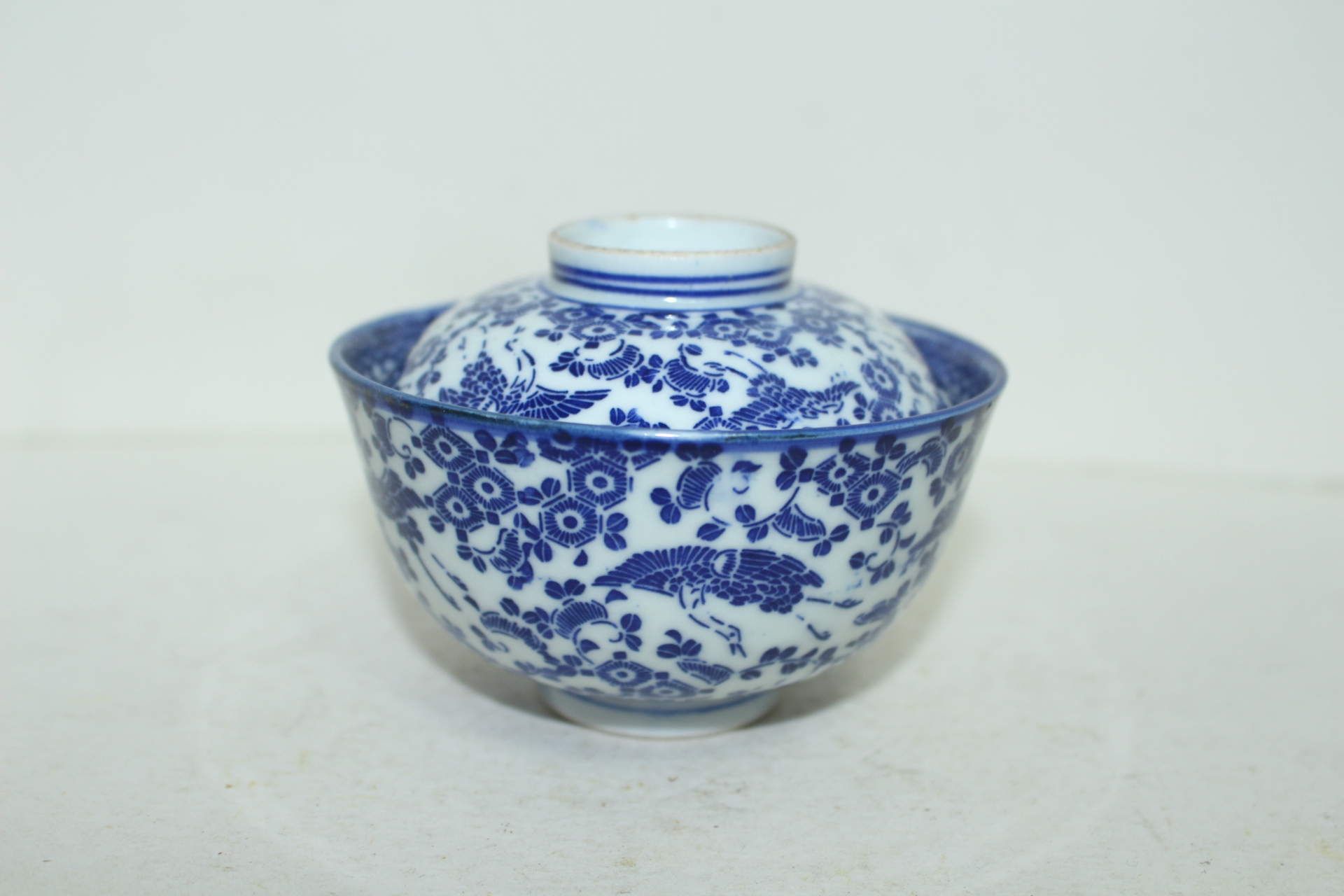 연대가좋은 청화백자 운학문 개완