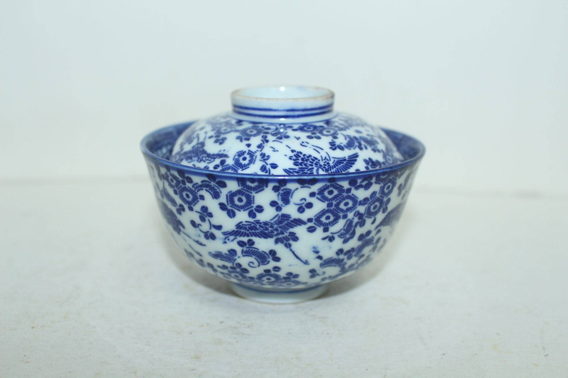 연대가좋은 청화백자 운학문 개완