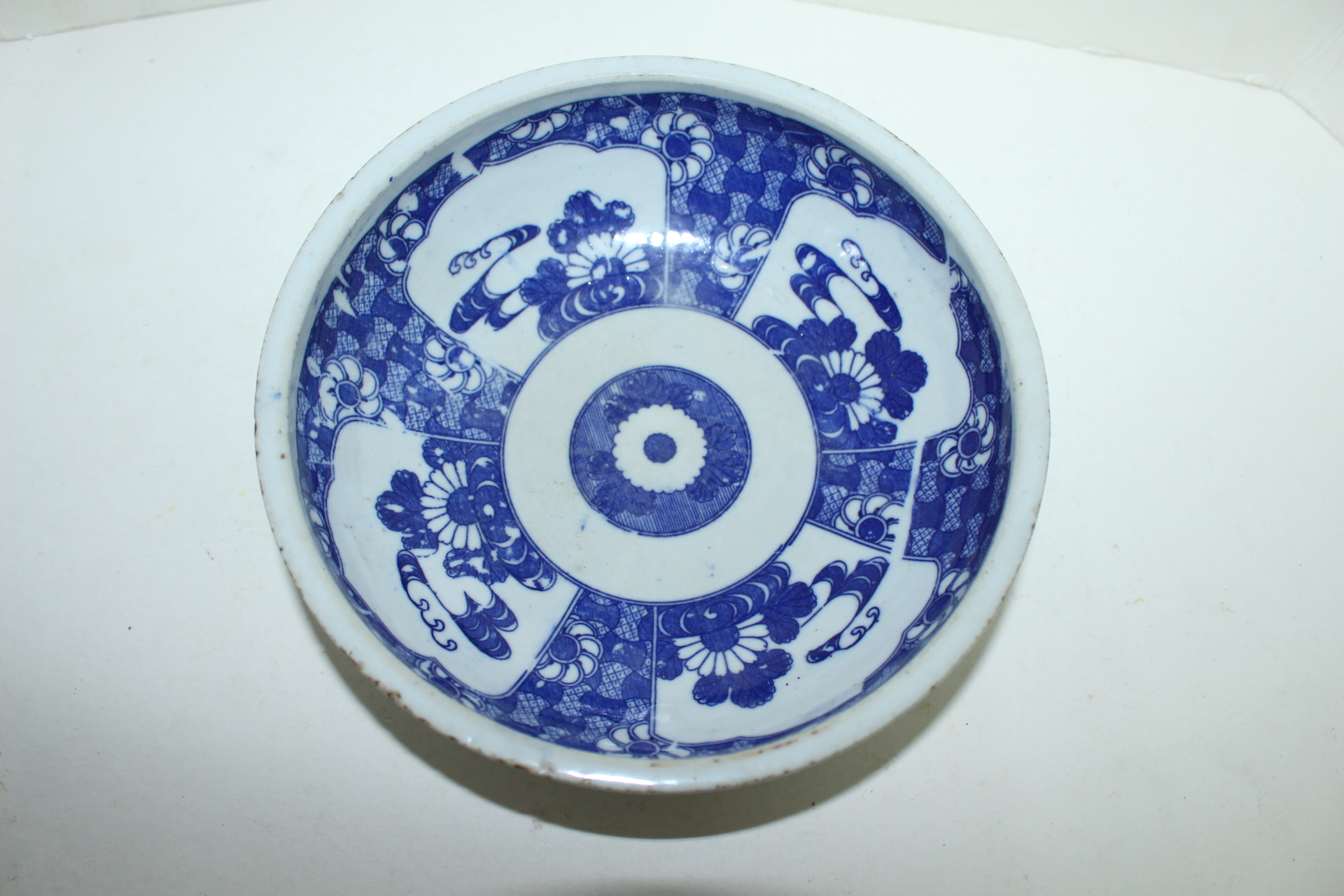 연대가좋은 청화백자 화문대완