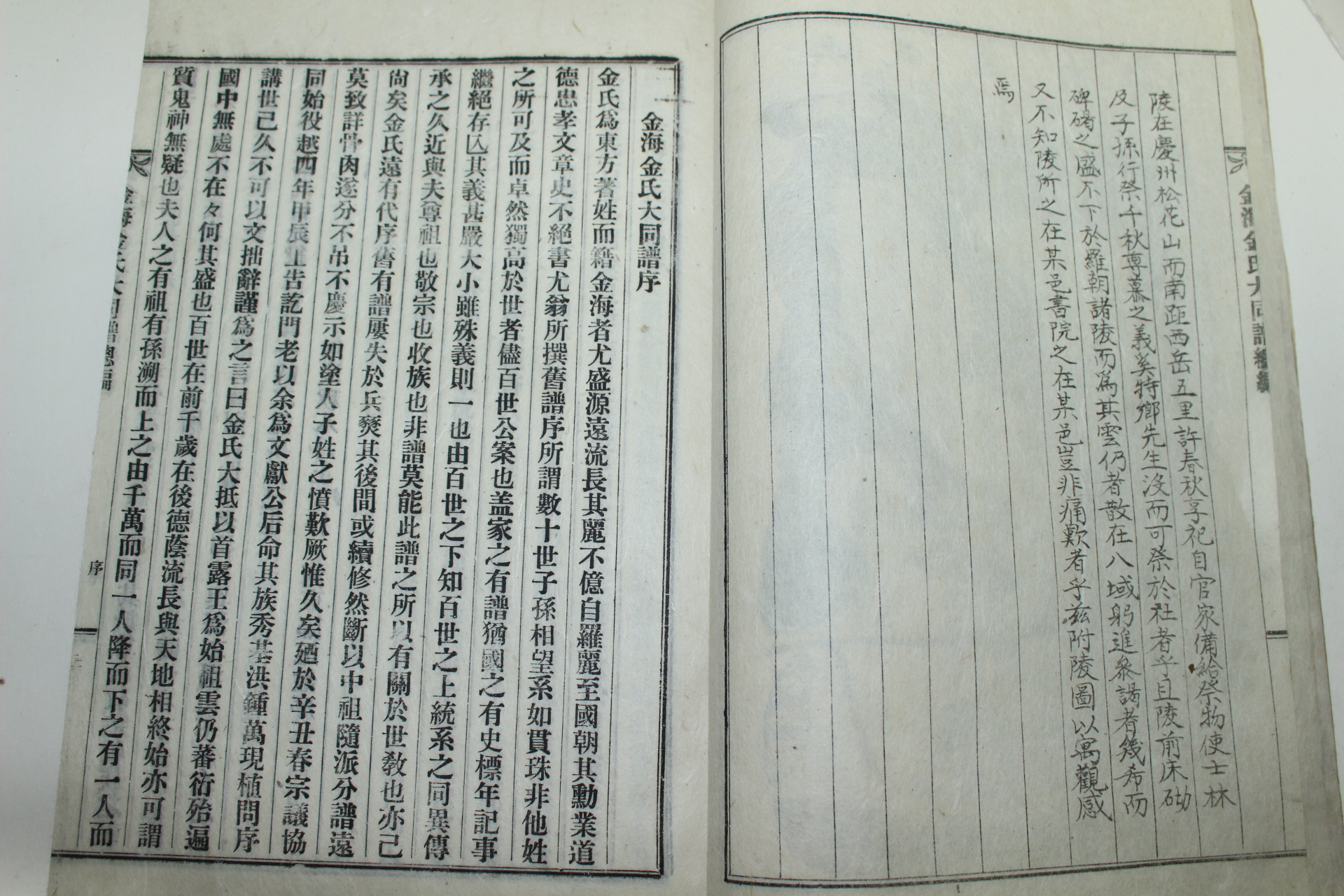 연활자본 김해김씨대동보(金海金氏大同譜) 19책완질