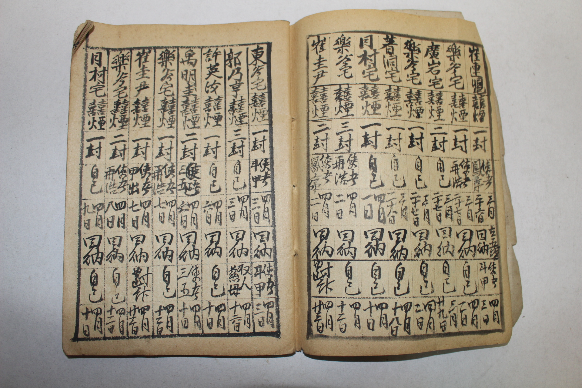 일제시기 수백명의 인적내용이 있는 장부