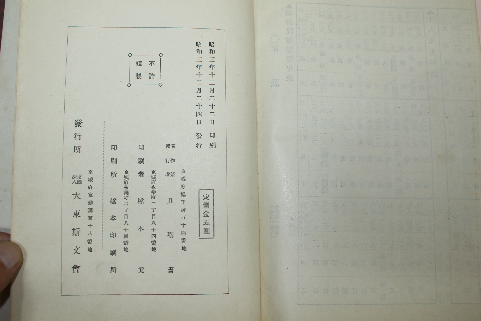 1928년초판 조선승무유현년표