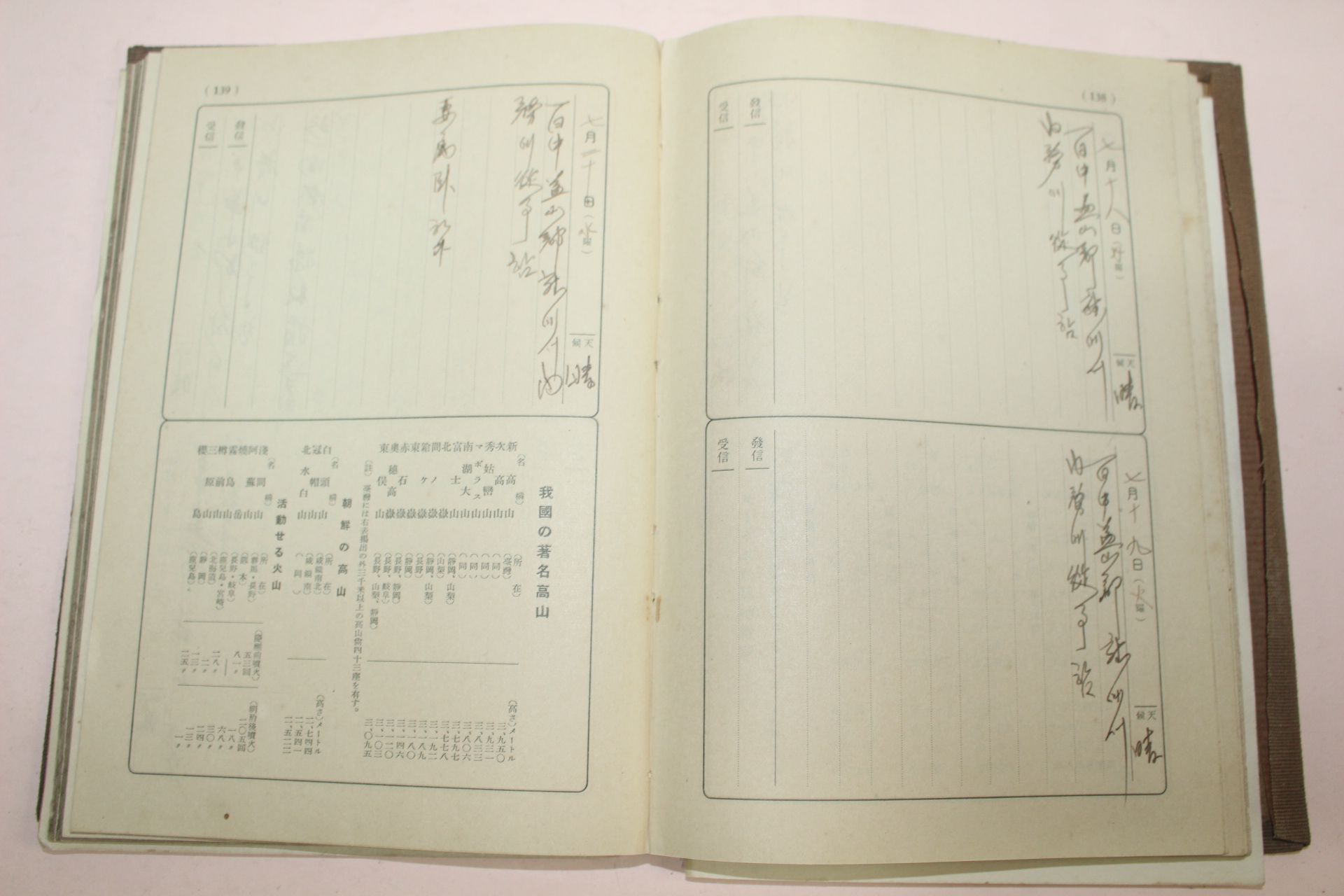 1938년 1년간의 자필 국한문혼용 일기