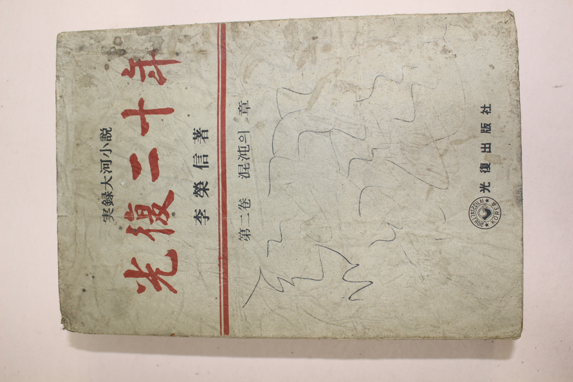 1977년 이영신(李榮信)대하소설 광복이십년 제2권