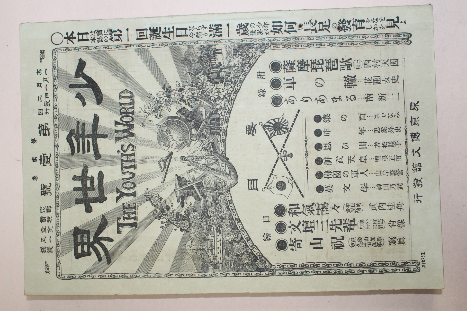 1895년(명치29년) 소년세계 제2권 제1호