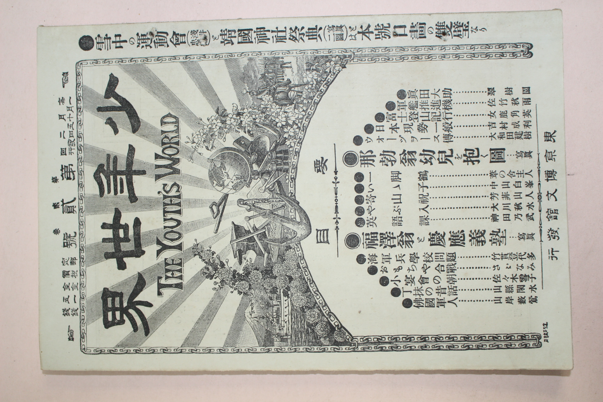 1895년(명치29년) 소년세계 제2권 제2호