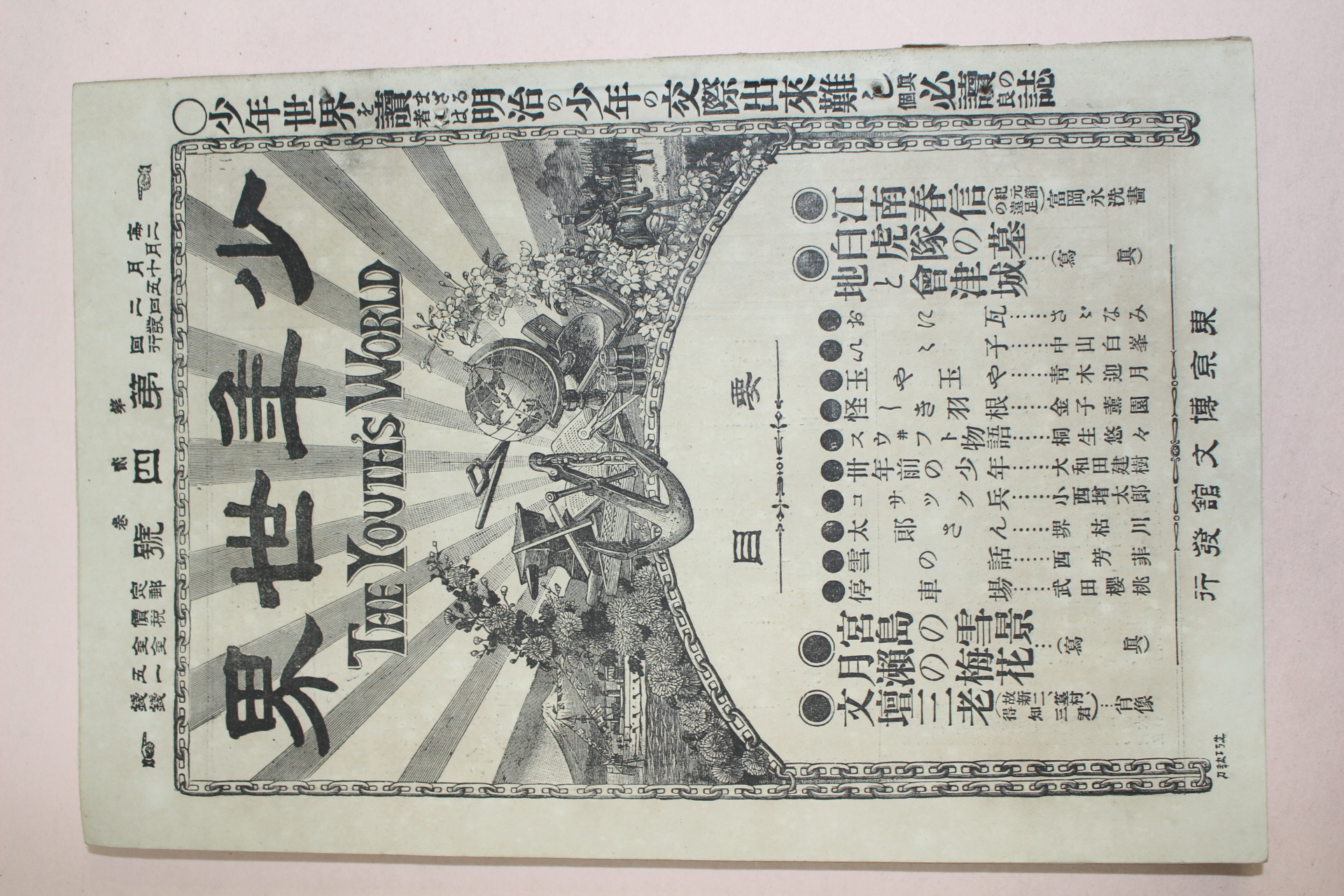 1895년(명치29년) 소년세계 제2권 제4호