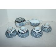 100년이상된 고구다니 철화화문 4인다관셋트