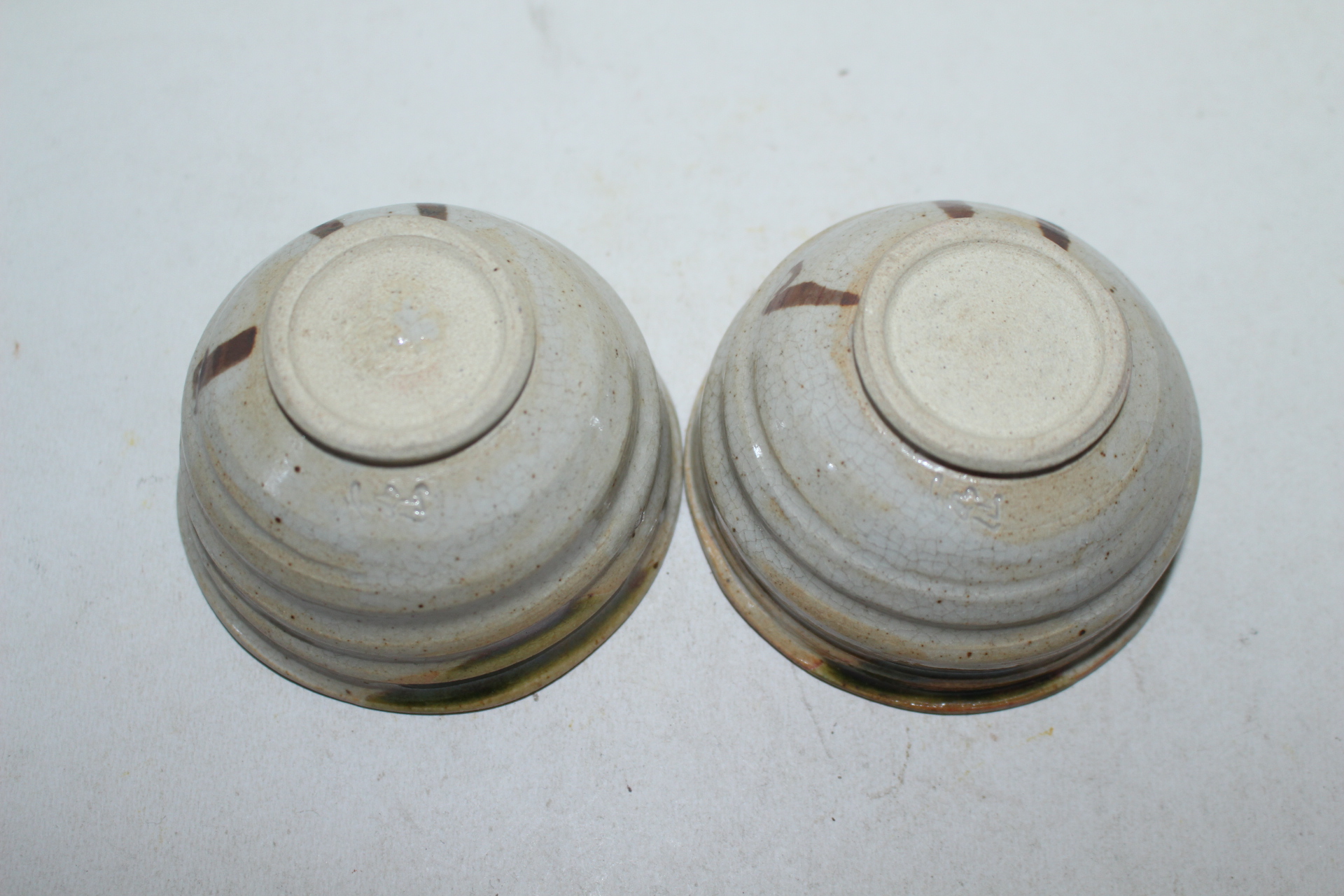 청자 오리배철화화문 잔 2점