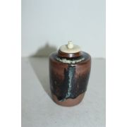 흑유청자 덴모꾸 상아두껑 말차호