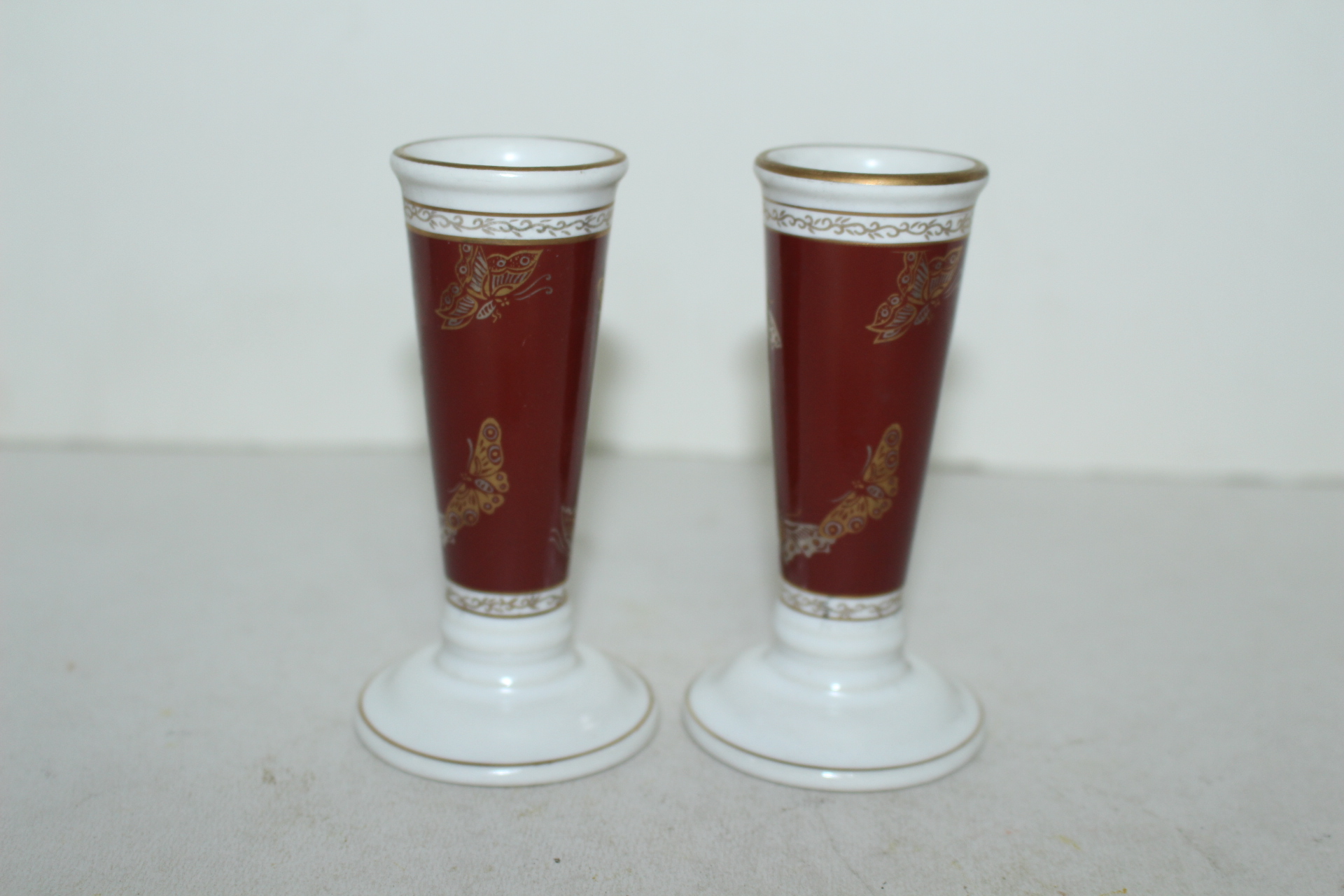 진사청자 금채나비문 필호 2점