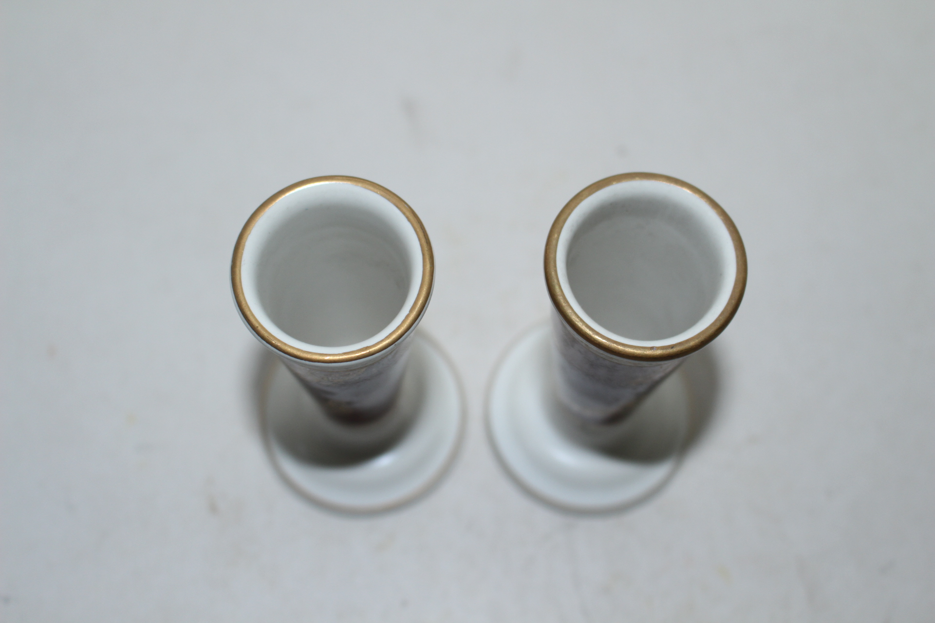 진사청자 금채나비문 필호 2점