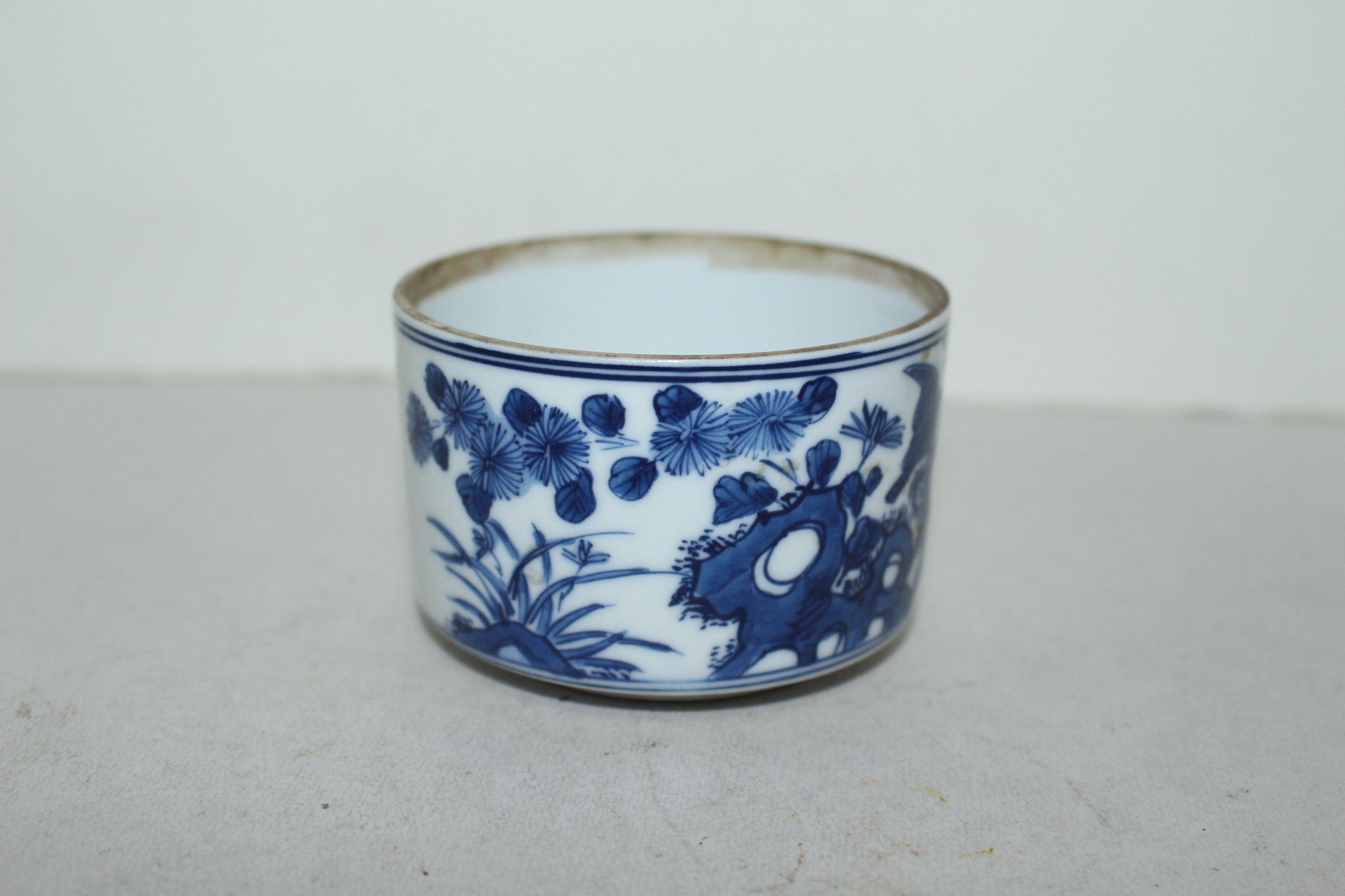 연대가좋은 청화백자 대부춘봉명 완