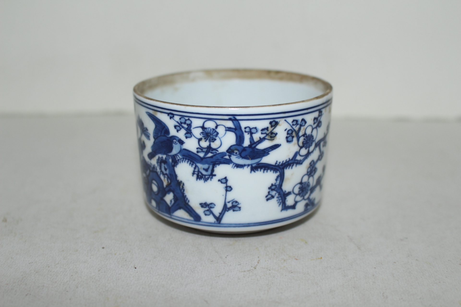 연대가좋은 청화백자 대부춘봉명 완