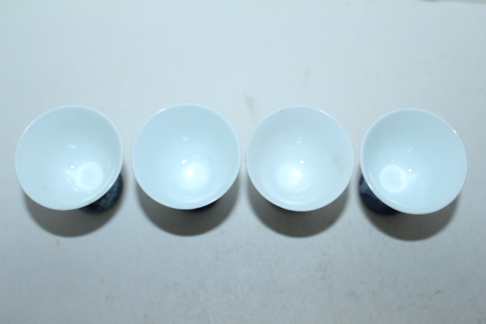 향란사 청화백자화문 잔 4점