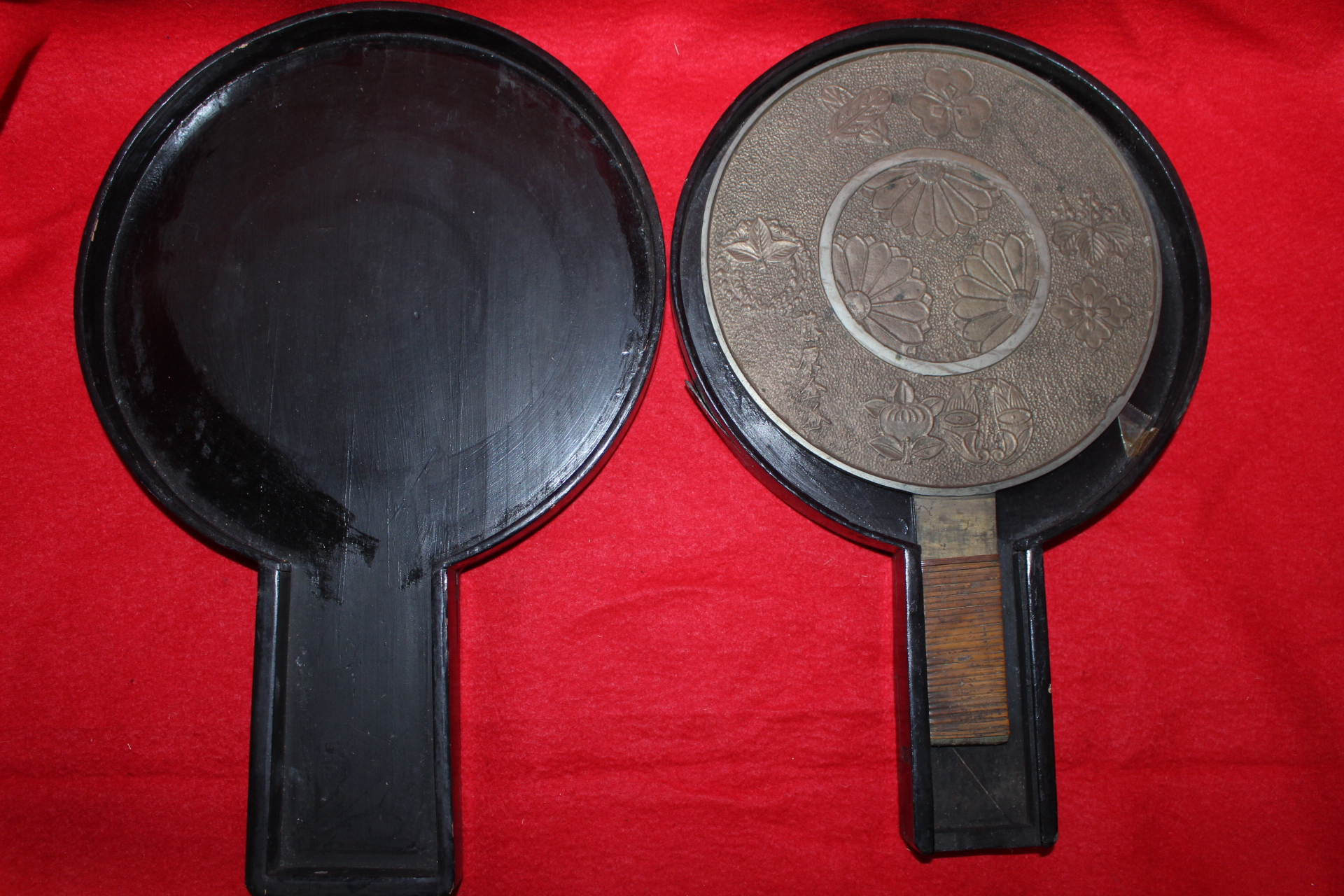 에도시기 청동으로된 화문 청동경