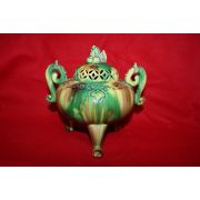 삼채청자 삼족해태용 향로