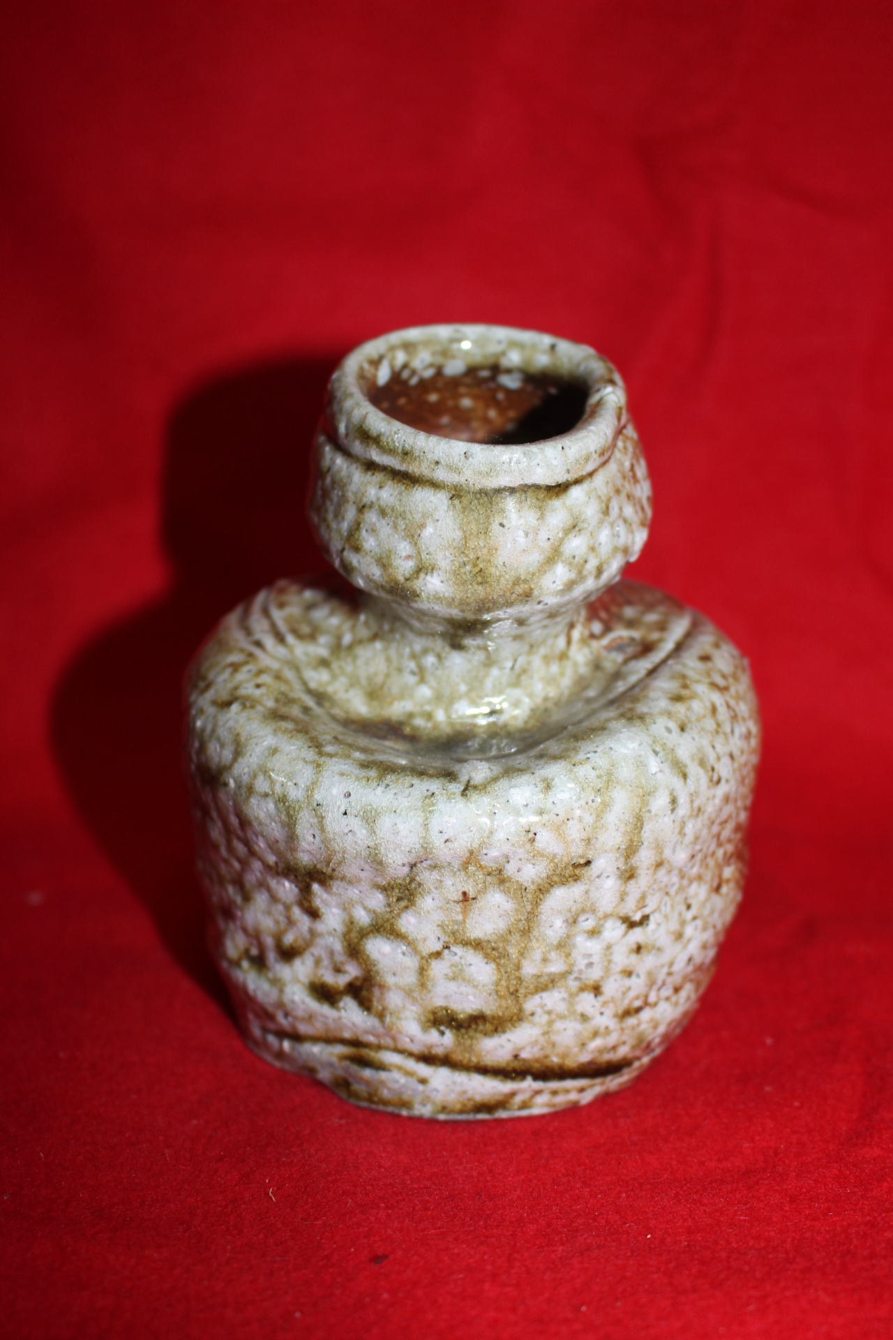 시가라끼 청자 호리형 고리달린 화병