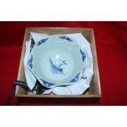 100년이상된 청화백자 동자문 화형완