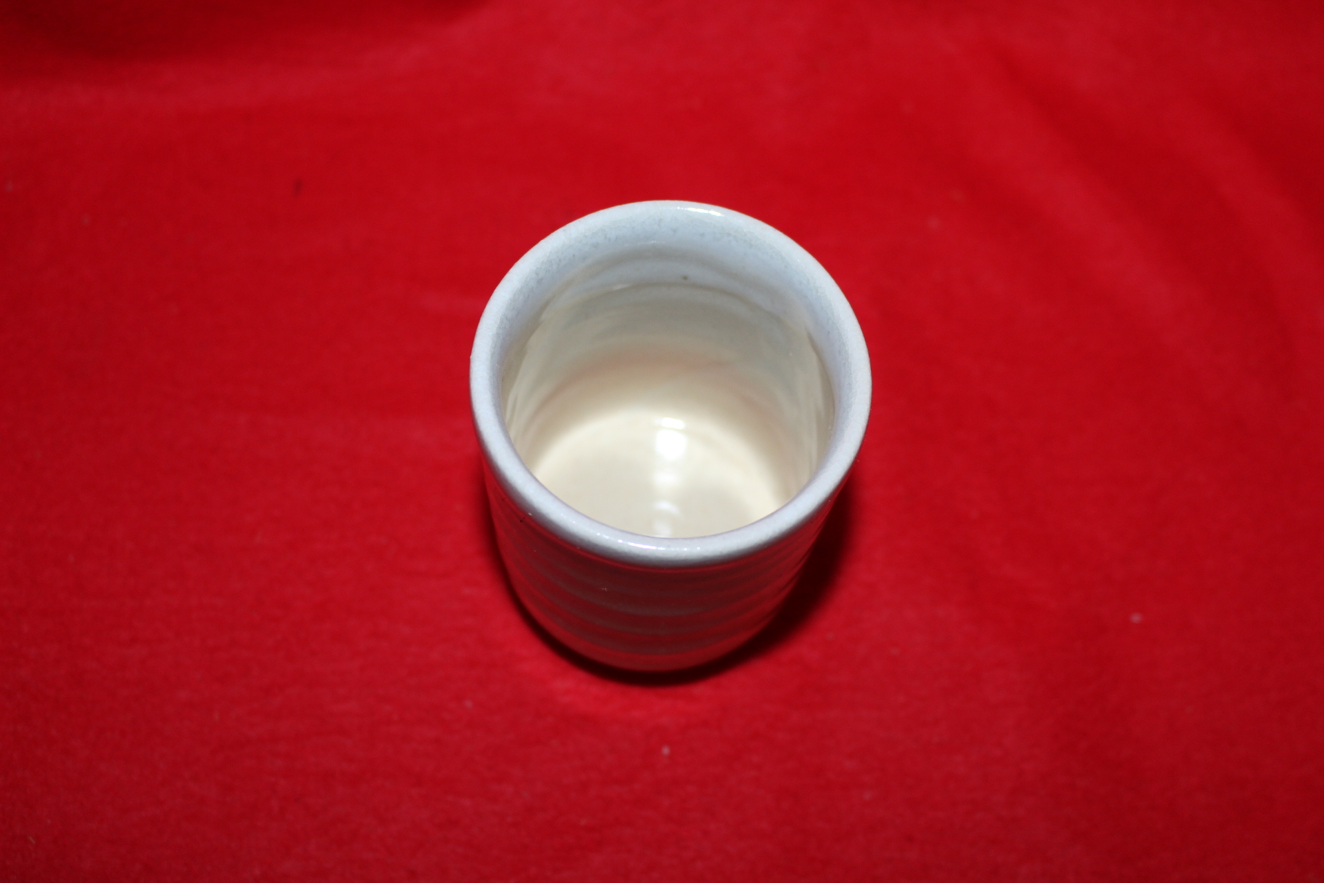 홍화꽃이 핀 청자 굽따인잔5점셋트