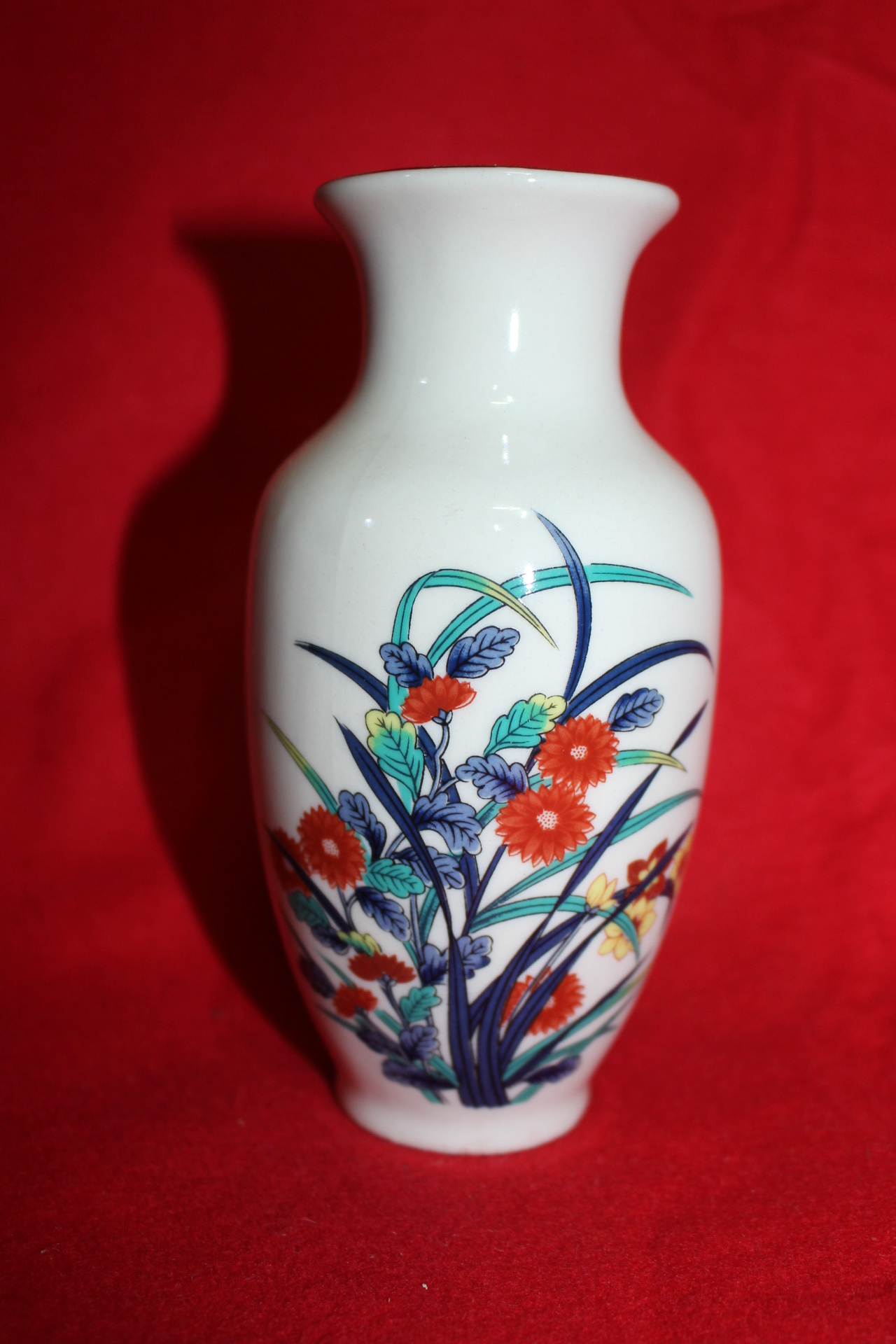 분청자 청화진사금채화문 호