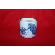 이마리 청화백자 차도구(두껑받침)