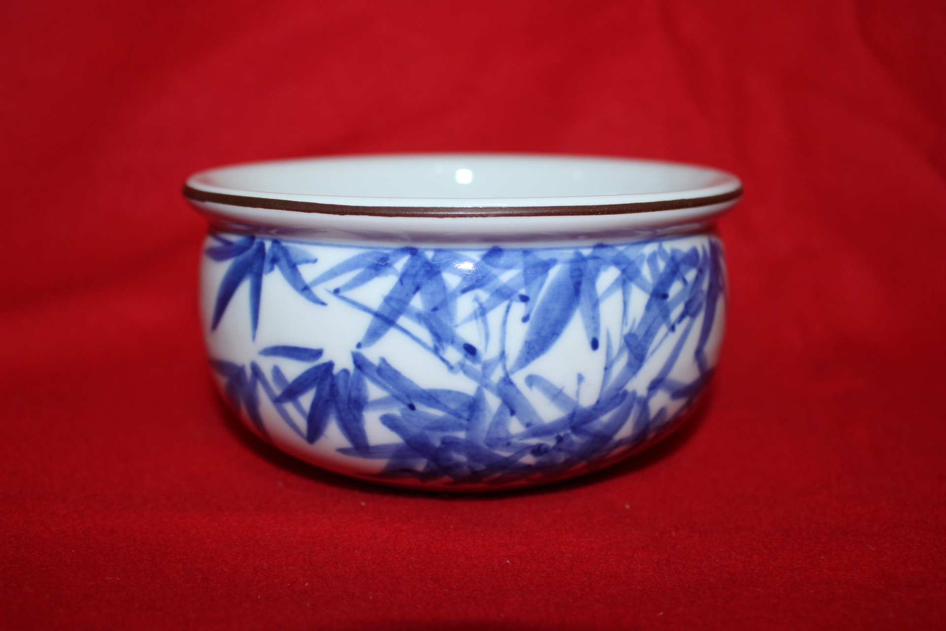 이마리 청화백자 죽문 퇴수기