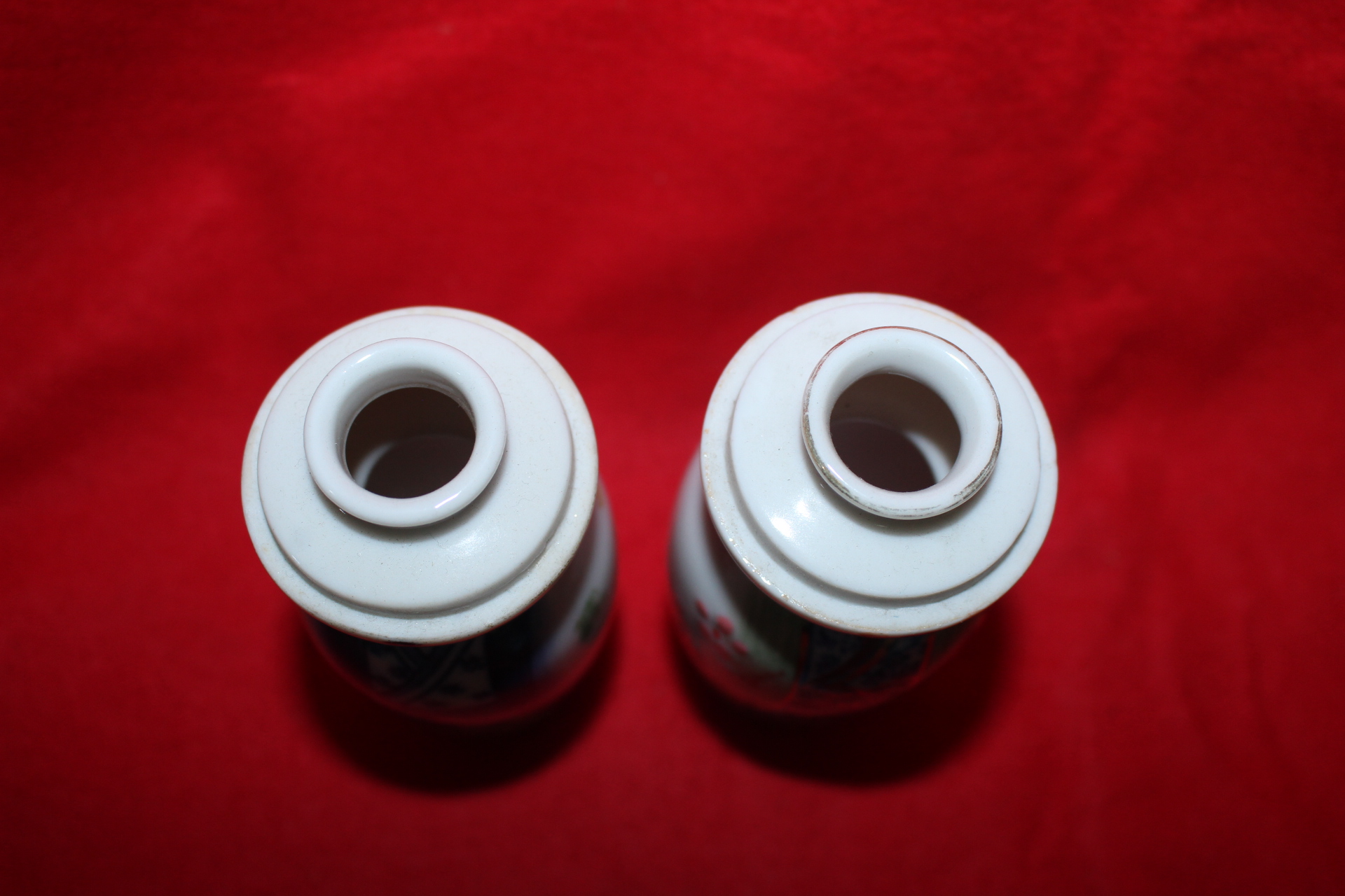 연대가좋은 청화백자금채 주병 2점