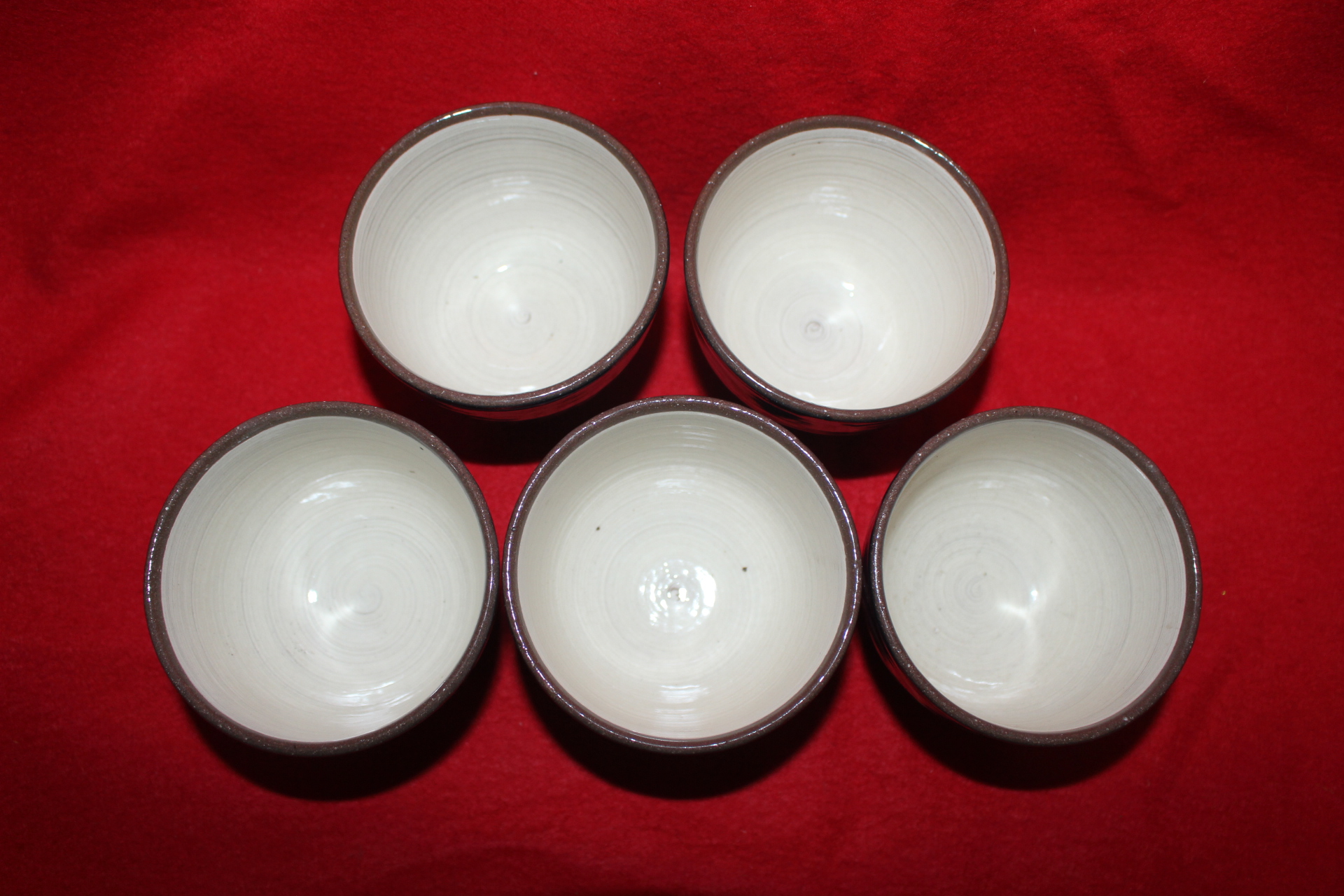 분청자 청화돌개문 잔 5점