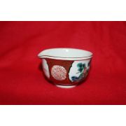 구다니 청화백자진사금채화문 수구