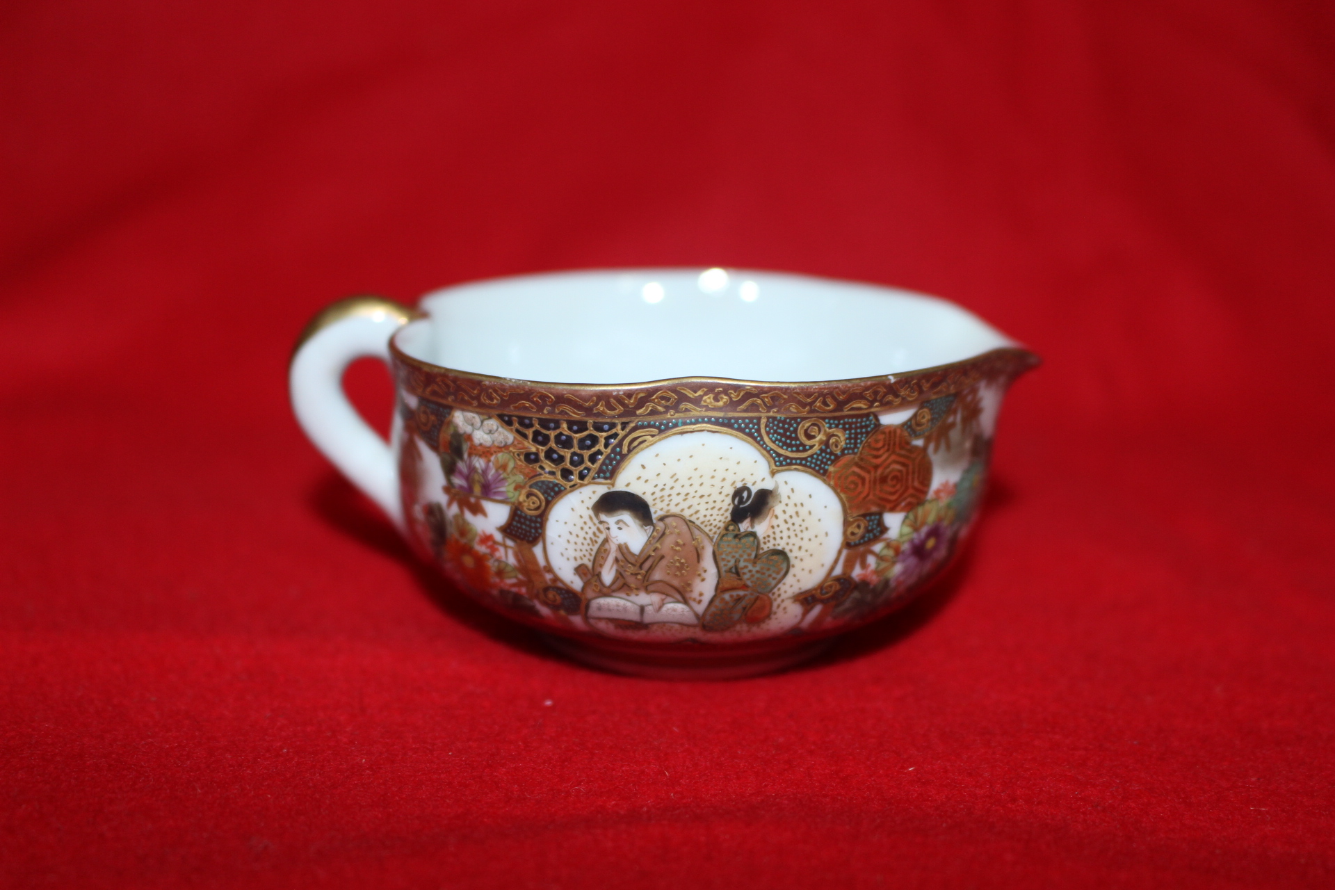 100년이상된 고구다니 진사금채인물문 5인다관셋트