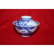 연대가좋은 이마리 청화백자산수문 개완