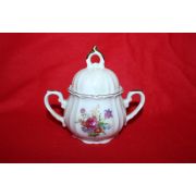 백자 금채화문 이귀차호