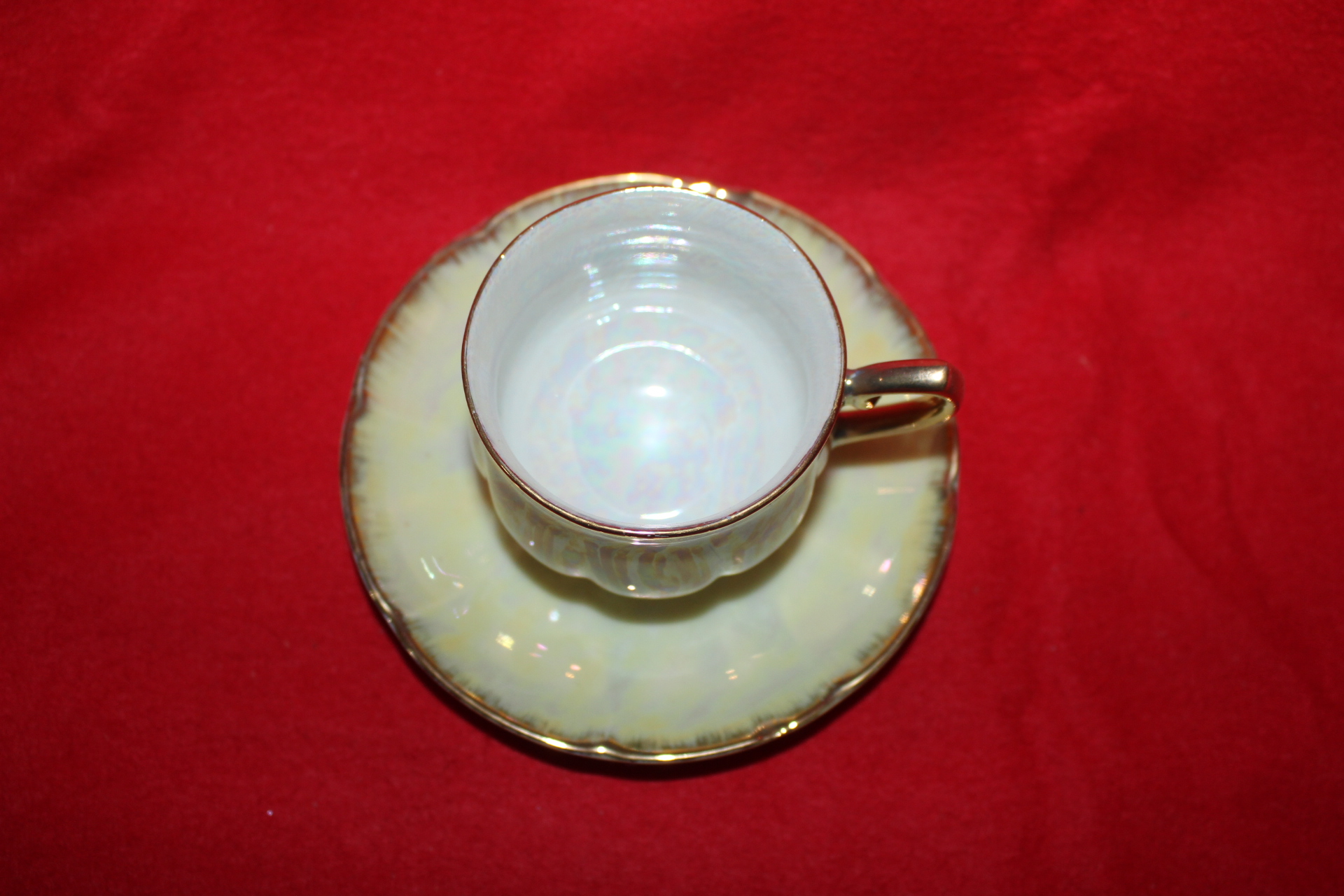 근대사 진사빛도자기 화형 커피잔셋트