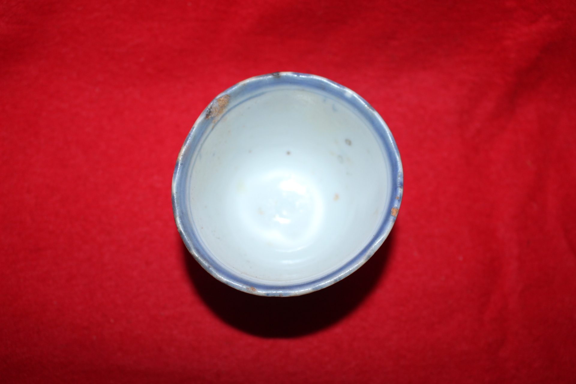 연대가좋은 청화백자화문 잔