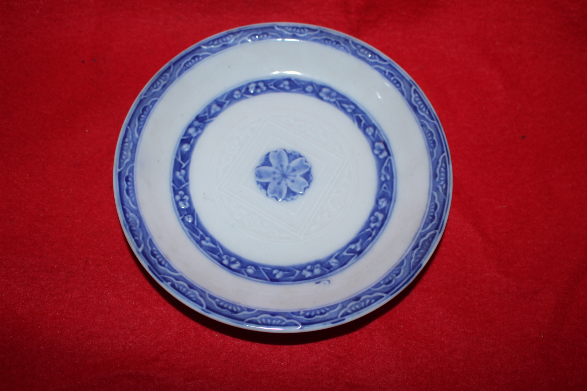 연대가좋은 청화백자화문 완 2점