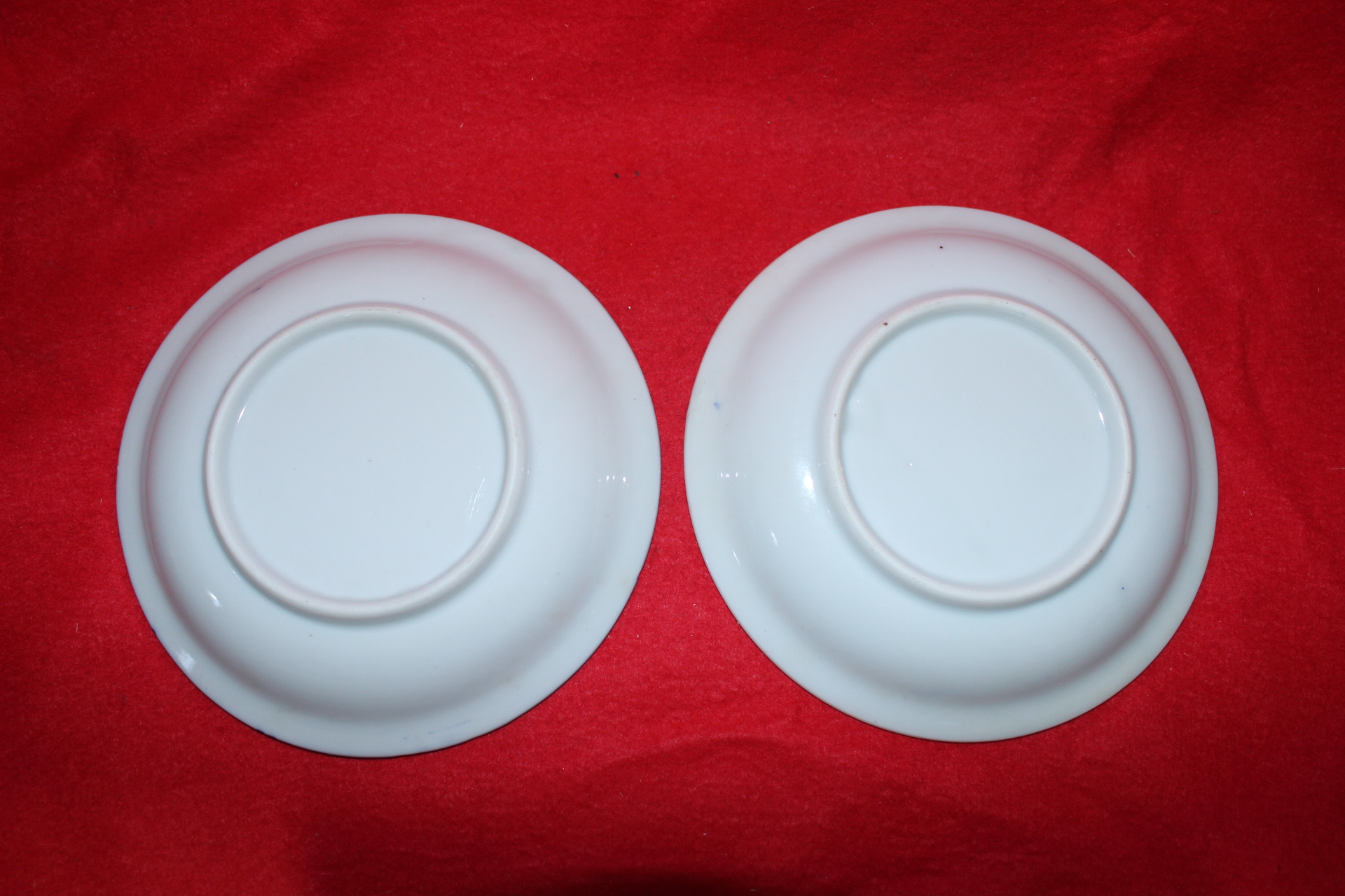 연대가좋은 청화백자화문 완 2점