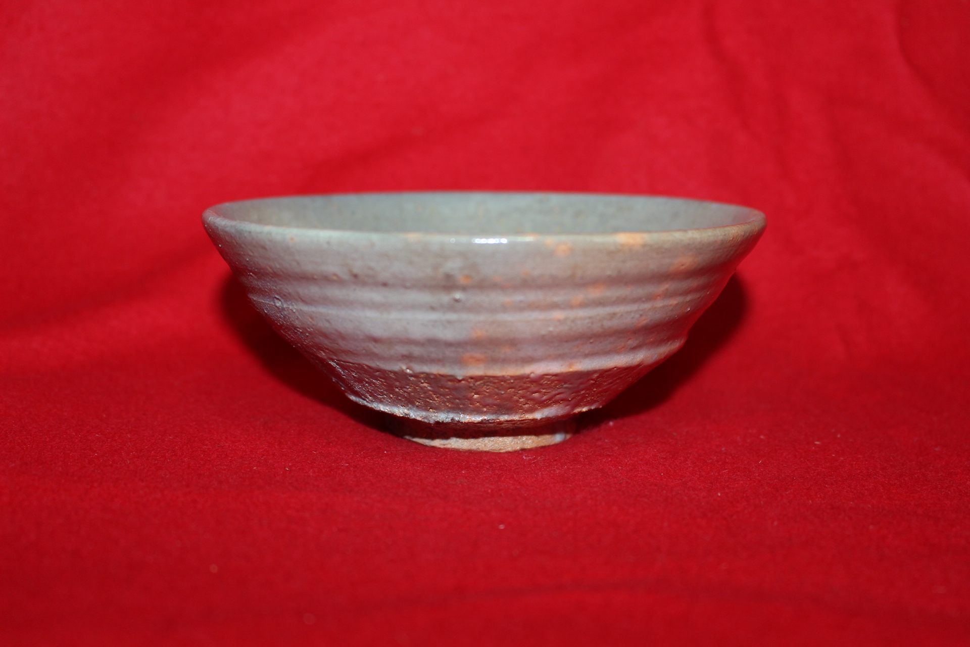 홍화꽃이 핀 청자 말찻잔