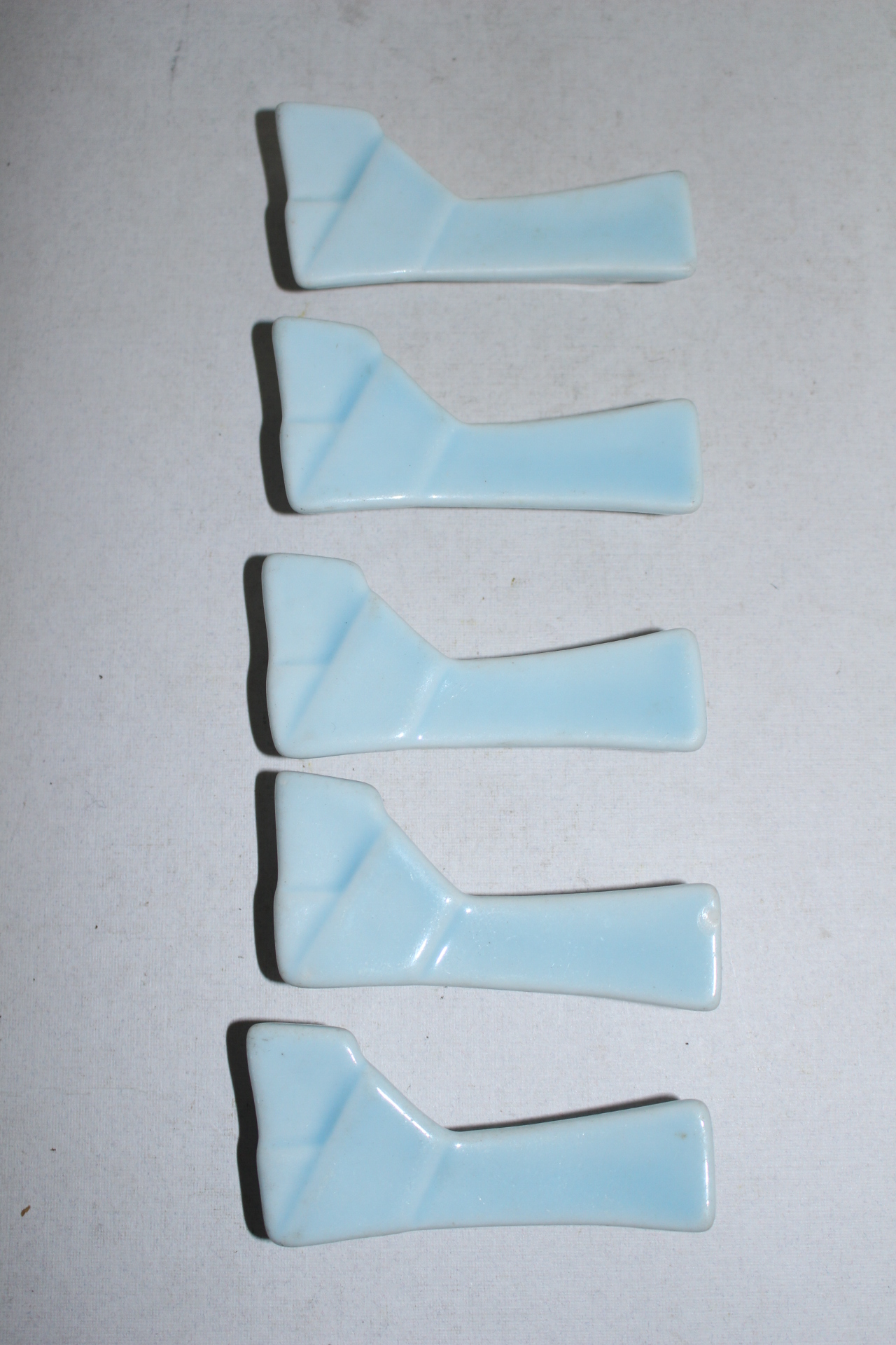 청자 매듭모양 저분받침 5점