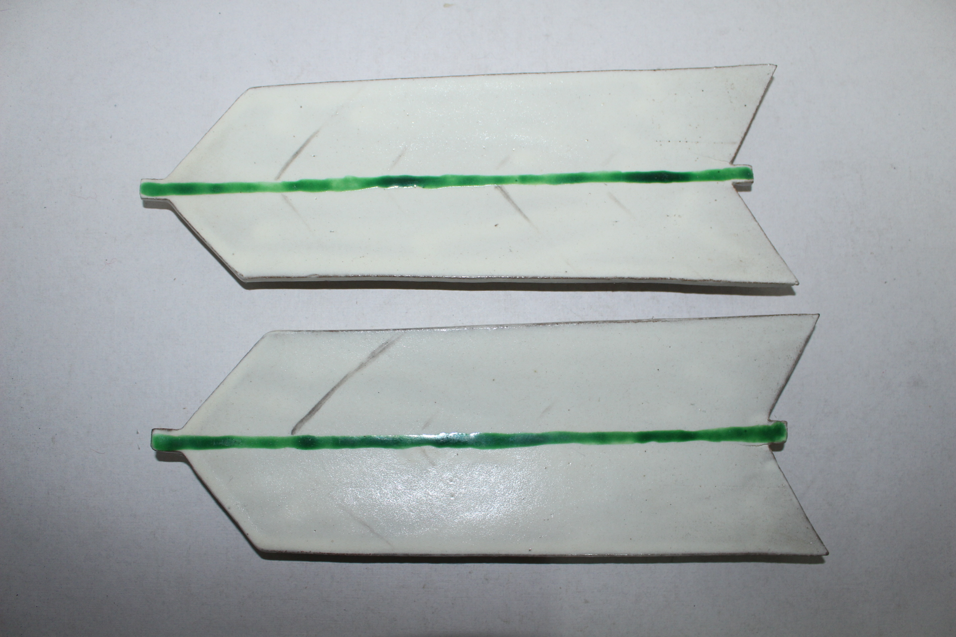 분청자 나뭇잎형 완 2점