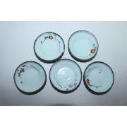 연대가좋은 청자화문화형완 5점