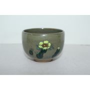 청자 화문 오목말찻잔