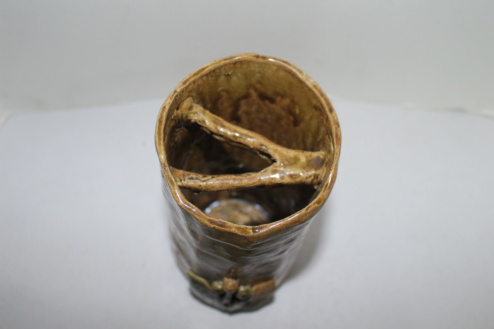 청자 양각화문 화병