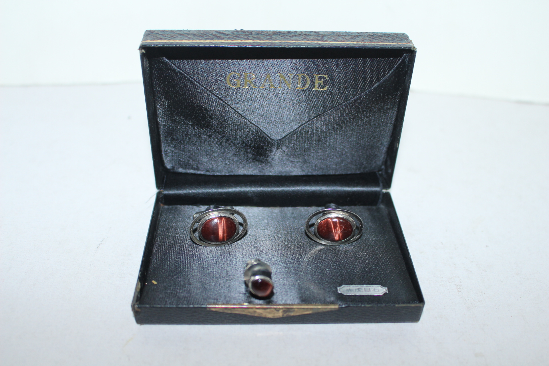 호피석 넥타이핀셋트