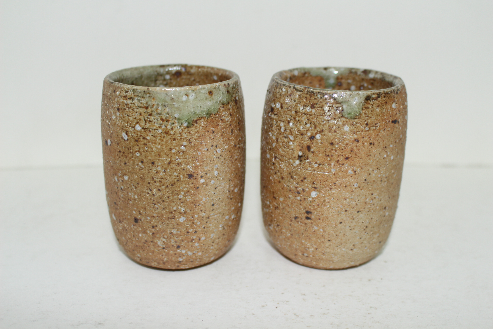 시가라끼 청자 부부잔 셋트